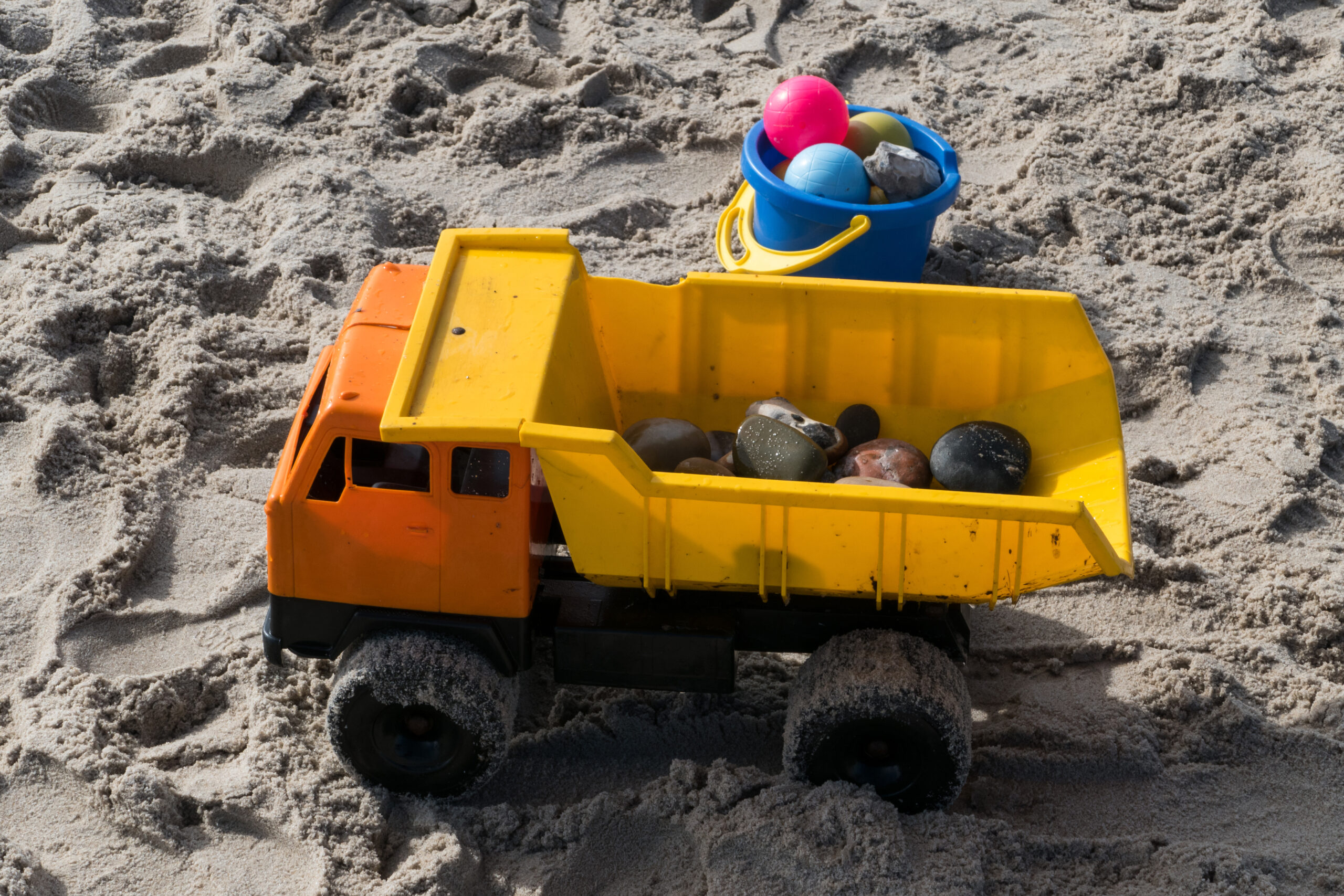 Beach Sand Toy Truck and Pail
